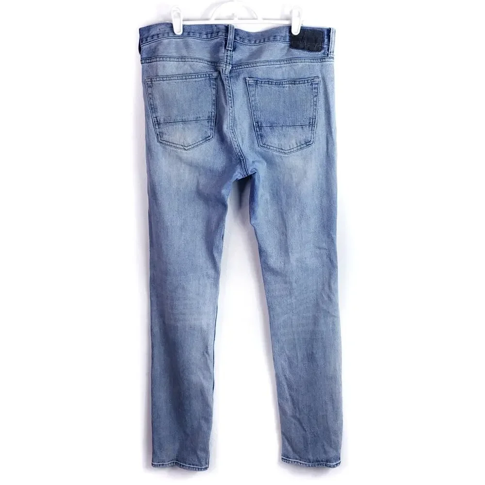 PacSun Men's Ripped Light Skinny Jeans Size 31 X 32